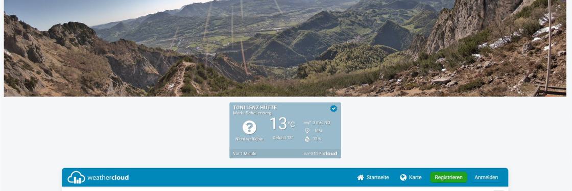 Webcam-Wetterstation Toni Lenz Hütte